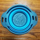 BPA Free Food Grade Silicone Sink Strainer Eco - Friendly With Handle Steam Basket