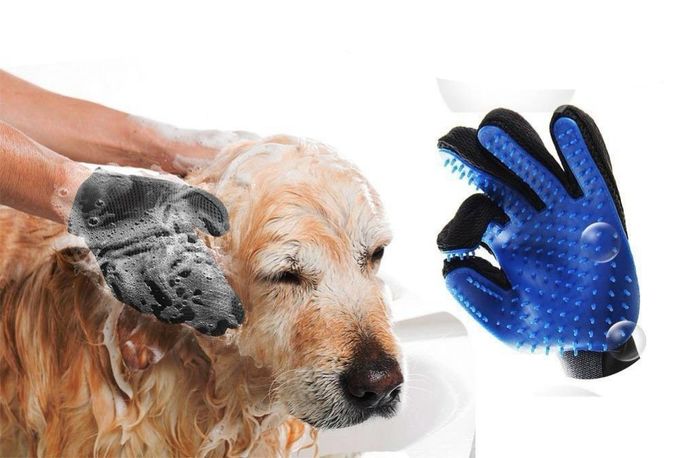 ペット除去剤のミットのシリコーン ペットはマッサージ用具5指の手袋を供給します