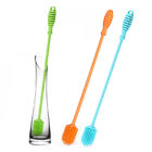 Multicolor Silicone Bottle Cleaner Reusable , BPA Free Silicone Milk Bottle Brush