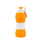 Practical Silicone Water Jug Lightweight , Harmless Silicone Folding Water Bottle