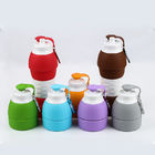 Practical Silicone Water Jug Lightweight , Harmless Silicone Folding Water Bottle