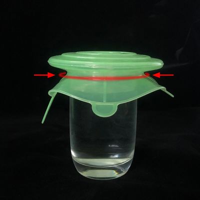 Round Reusable Silicone Stretch Lids Practical Nontoxic For Food Safety