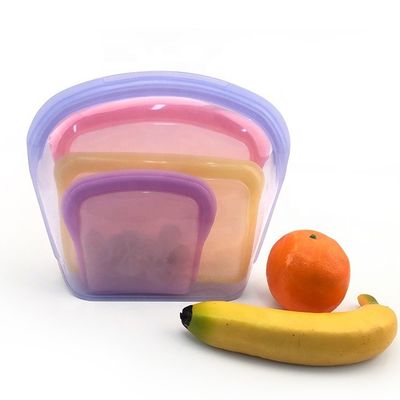 800 ML BPA free Reusable and Practical Silicone Food Bag for Eco-Friendly Food Storage