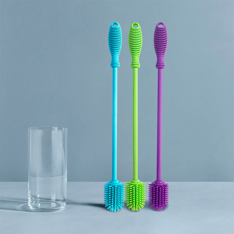 Nontoxic Silicone Water Bottle Cleaning Brush Multiscene Lightweight
