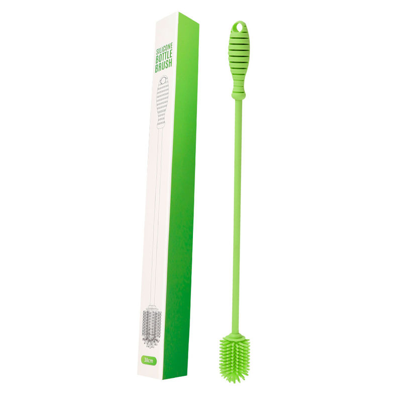 Ergonomic Silicone Bottle Brush Cleaner Practical 62cm For Home Kitchen